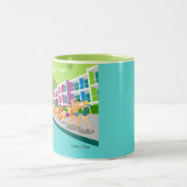 Retro Palm Springs Hotel Tasse (Mittel)