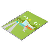 Retro Palm Springs House Notebook Notizblock (Linke Seite)