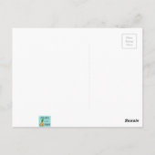 Retro Palm Springs House Postcard Postkarte (Rückseite)