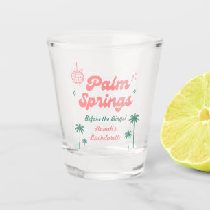 Retro Palm Springs Junggesellinnenabschied Schnapsglas