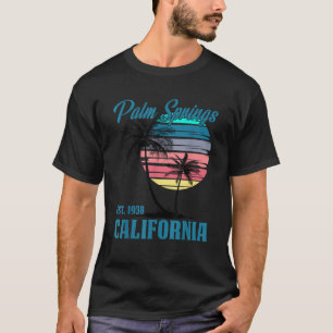 Retro Palm Springs Kalifornien Strand Vibes Sommer T-Shirt