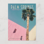 Retro Palm Springs Postkarte (Vorderseite)