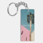 Retro Palm Springs Schlüsselanhänger (Vorderseite links)