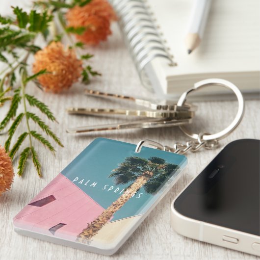 Retro Palm Springs Schlüsselanhänger (Vorderseite rechts)