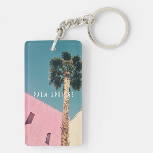 Retro Palm Springs Schlüsselanhänger (Rückseite)