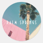 Retro Palm Springs Stickers (Vorderseite)