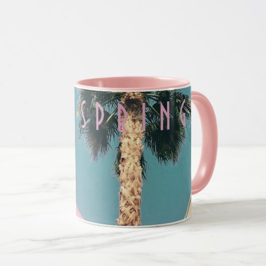 Retro Palm Springs Tasse (VorderseiteRechts)