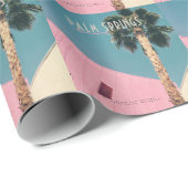 Retro Palm Springs Wrapping Paper Geschenkpapier (Rolleneckpunkt)