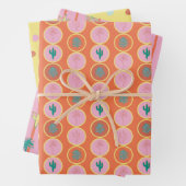 Retro Palm Springs Wrapping Paper Set 2 Geschenkpapier Set (Beispiel)