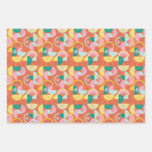 Retro Palm Springs Wrapping Paper Set 5 Geschenkpapier Set (Vorderseite 2)