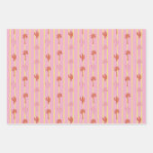 Retro Palm Springs Wrapping Paper Set 5 Geschenkpapier Set (Vorderseite)