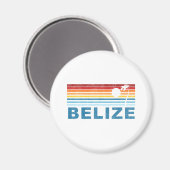 Retro Palm Tree Belize Magnet (Vorderseite/Rückseite)