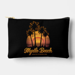 Retro Palm Tree Sunset South Carolina Myrtle Beach Zubehörtasche