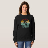 Retro Palm Tree Vintag Sunset Souvenir Vaca Sweatshirt (Vorne ganz)