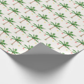 Retro Palm Tree Weihnachten im Juli Sommer Party Geschenkpapier (Ecke)