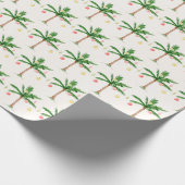 Retro Palm Tree Weihnachten im Juli Sommer Party Geschenkpapier (Ecke)
