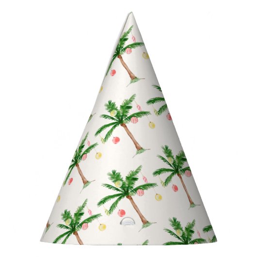 Retro Palm Tree Weihnachten im Juli Sommer Party Partyhütchen (Links)