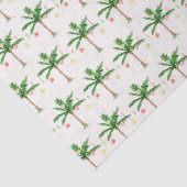 Retro Palm Tree Weihnachten im Juli Sommer Party Seidenpapier (Detail)
