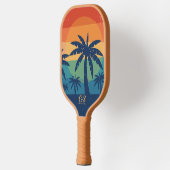 Retro Palm Trees Pickleball Paddle (Links)