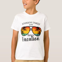 Retro Palm Trees Sonnenbrille Familienurlaub
