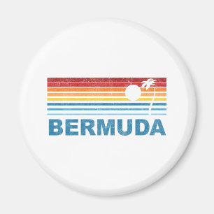 Retro Palme Bermuda Magnet