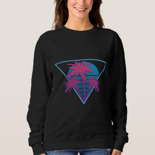 Retro Palmen Logo Sweatshirt