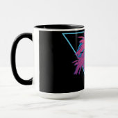 Retro Palmen Logo Tasse (Links)