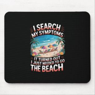 Retro-Palmen Vintage-Ozean Wird benötigt, um zum S Mousepad