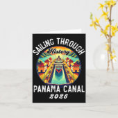 Retro Panama C Panama Waterway Sailing Cruising 20 Karte (Gelbe Blume)