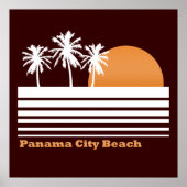 Retro Panama City Beach Poster (Vorne)