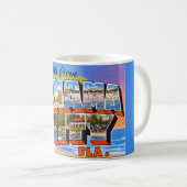 Retro Panama City Florida Kaffeetasse (VorderseiteRechts)