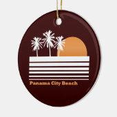 Retro Panama-Stadt Strand-Verzierung Keramikornament (Links)