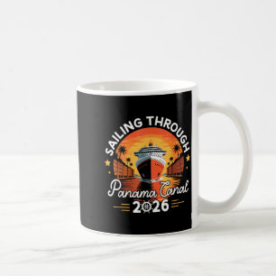 Retro Panamakanal 2026 Panama Wasserstraße Segeln Kaffeetasse