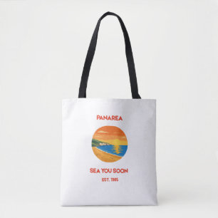 Retro Panarea Sonnenuntergang Meer Sie bald Vintag Tasche