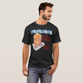 Retro Pancakes And Panic Attacks Funny Breakfast W T-Shirt (Vorne ganz)