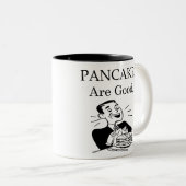 Retro Pancakes Tasse (VorderseiteRechts)