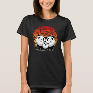 Retro-Panda-Bär Tier Retro-Vintage 2 T-Shirt