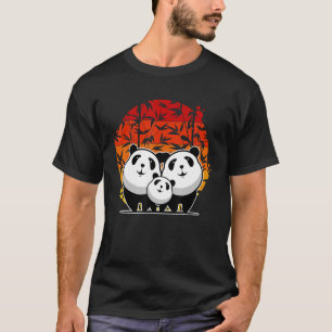 Retro-Panda-Bär Tier Retro Vintage 4 T-Shirt