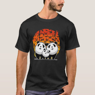 Retro-Panda-Bären-Liebhaber, Lustiger Tierliebhabe T-Shirt
