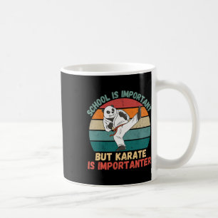 Retro Panda Schule ist wichtig Karate ist wichtig Kaffeetasse
