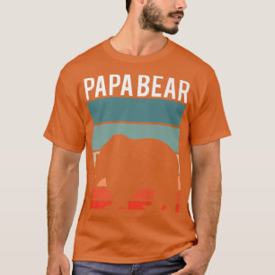 Retro Papa Bären Wandern Camping Lover New Dad Ann T-Shirt