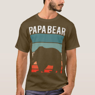 Retro Papa Bären Wandern Camping Lover New Dad Ann T-Shirt