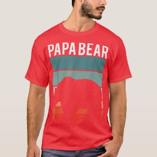 Retro Papa Bären Wandern Camping Lover New Dad Ann T-Shirt