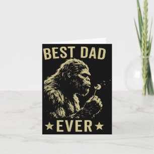 Retro Papa Bigfoot Sasquatch Lustiger Vatertag Karte