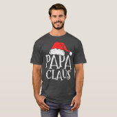Retro Papa Claus Geschenk Funny Christmas T-Shirt (Vorne ganz)