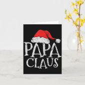 Retro Papa Claus Gift Funny Christmas Santa Costum Karte (Gelbe Blume)