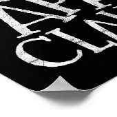 Retro Papa Claus Gift Funny Christmas Santa Costum Poster (Ecke)