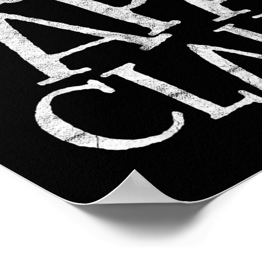 Retro Papa Claus Gift Funny Christmas Santa Costum Poster (Ecke)