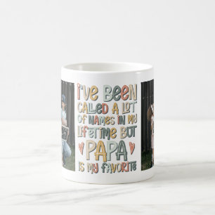 Retro Papa Mein Lieblingsname 2 Foto Kaffeetasse