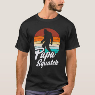 Retro Papa Squatch Yeti Vintag T-Shirt
